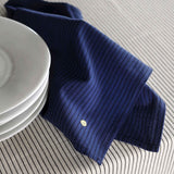 set di 2 tovaglioli leonie indaco, colore indaco, taglia 40 x 40. realizzato in 100% cotone bio, perfetto per una tavola elegante e curata