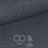 sgabello mey in tessuto nordic 18 grigio scuro con gambe in metallo nere, struttura stabile in metallo o legno massello