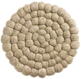 sottopentola riciclato brian naturale, colore naturale, taglia diamètre 20. accessorio da cucina mostrato in dettaglio su sfondo neutro