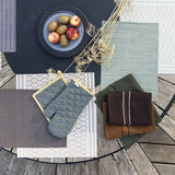 set da tavola canna matcha, colore matcha, taglia 33 x 45. realizzato in 75% pvc 25% poliestere, perfetto per una tavola curata ed elegante