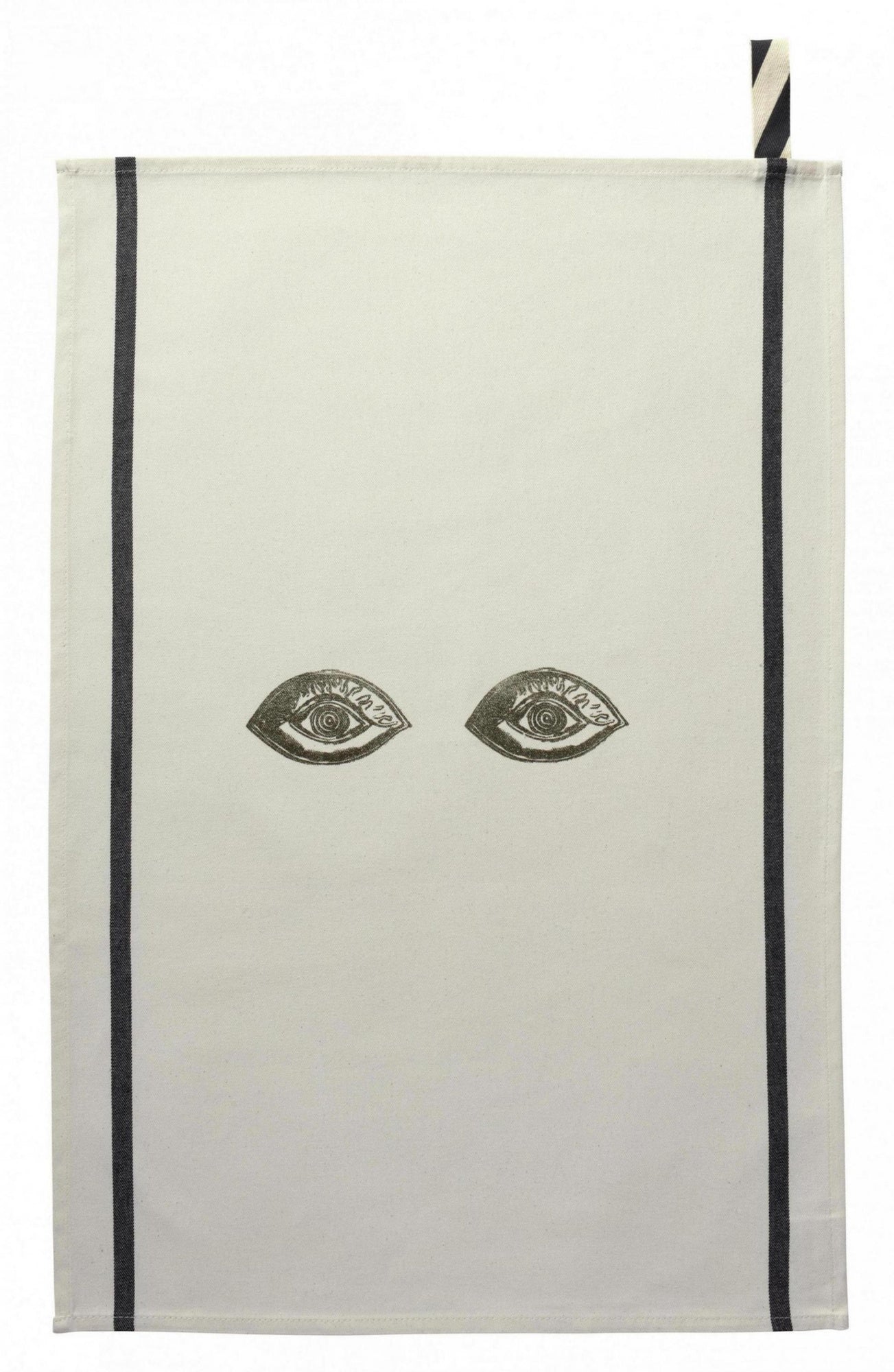 strofinaccio bon oeil oro, colore oro, taglia 50 x 70. strofinaccio piegato su fondo neutro per mostrare texture e finiture