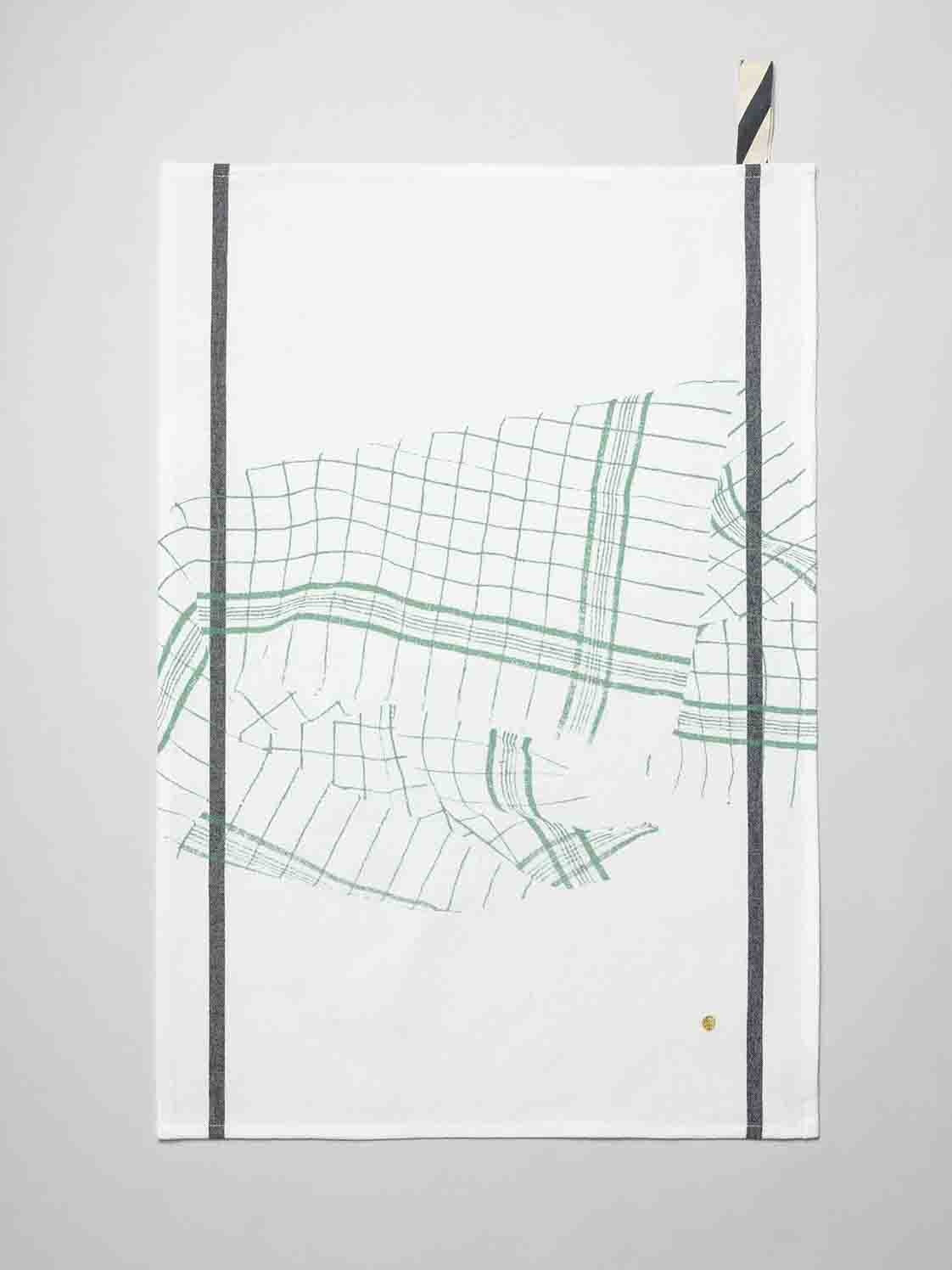 torchon tonton verde, colore verde, taglia 50 x 70. confezionato in 100% cotone bio, assorbenza e resistenza per ogni esigenza in cucina