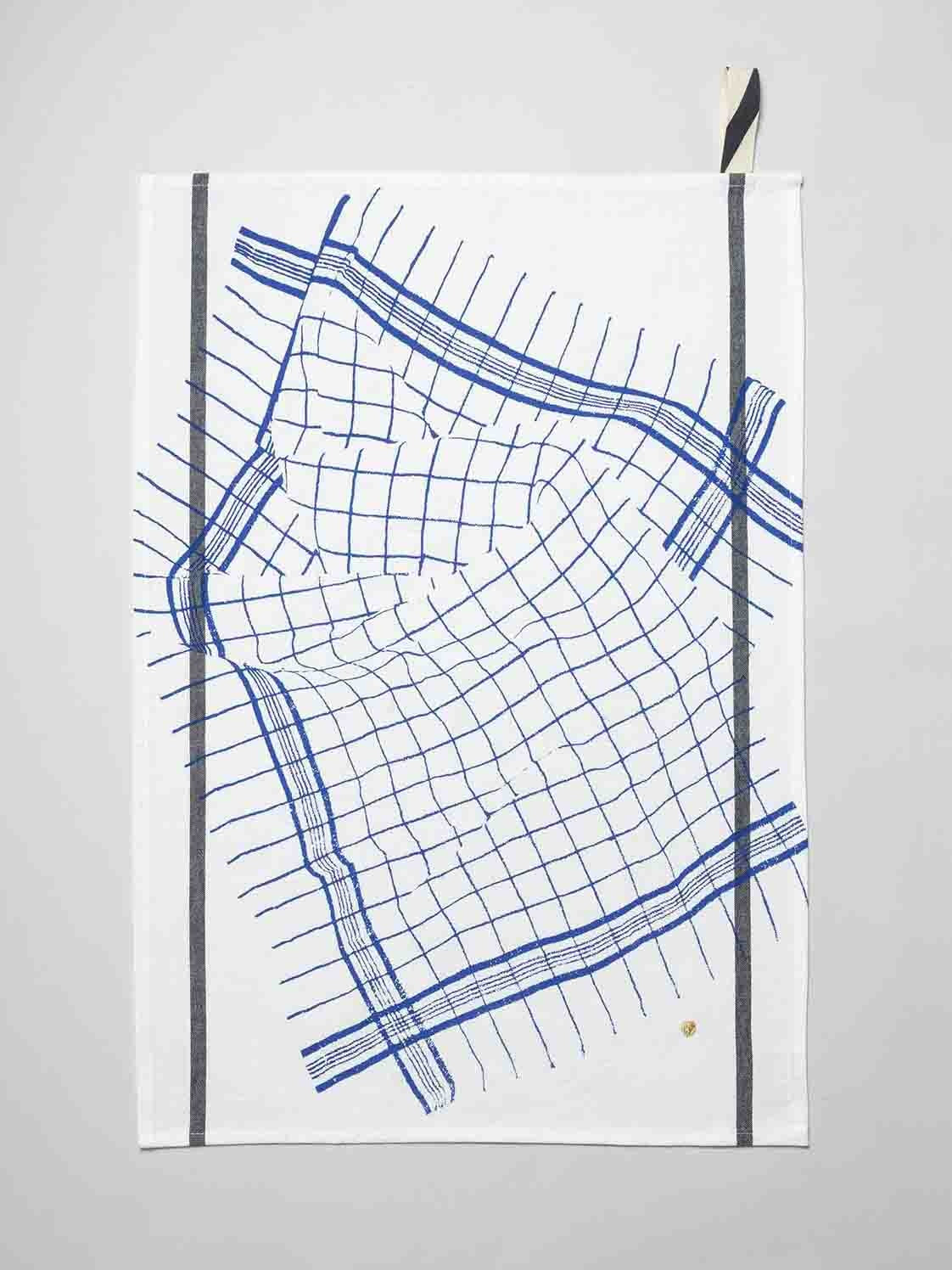 torchon tonton blu, colore blu, taglia 50 x 70. confezionato in 100% cotone bio, assorbenza e resistenza per ogni esigenza in cucina