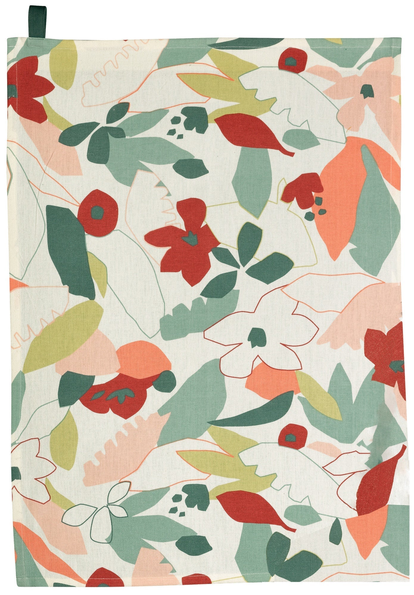 strofinaccio cleo multico, colore multico, taglia 50 x 70. strofinaccio piegato su fondo neutro per mostrare texture e finiture