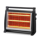 stufa elettrica kumtel lx-2831 a quarzo 1800 watt, stufa o condizionatore visto frontalmente