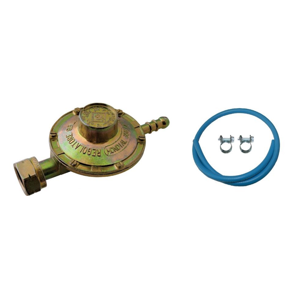 kit tubo e regolatore stufa gas, soluzione per riscaldamento o raffreddamento domestico