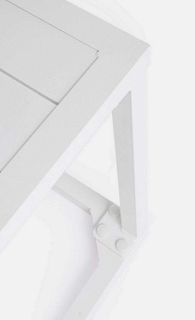 tavolino hilde bianco 40×40 cm, design compatto e facile da spostare