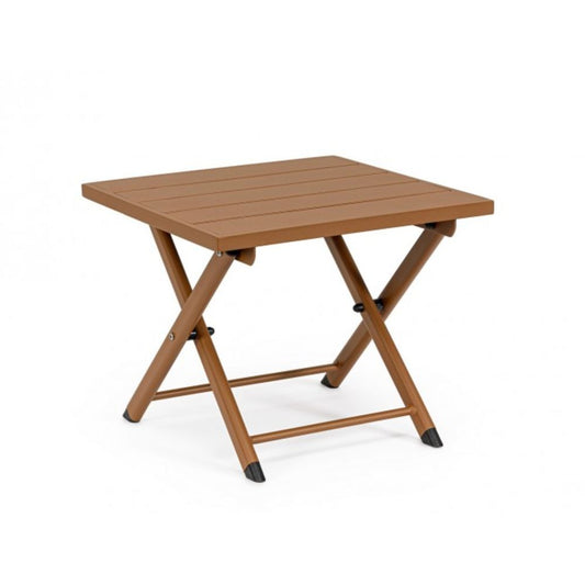 tavolino taylor in alluminio ruggine, pieghevole, tavolino da giardino ideale per relax all’aperto