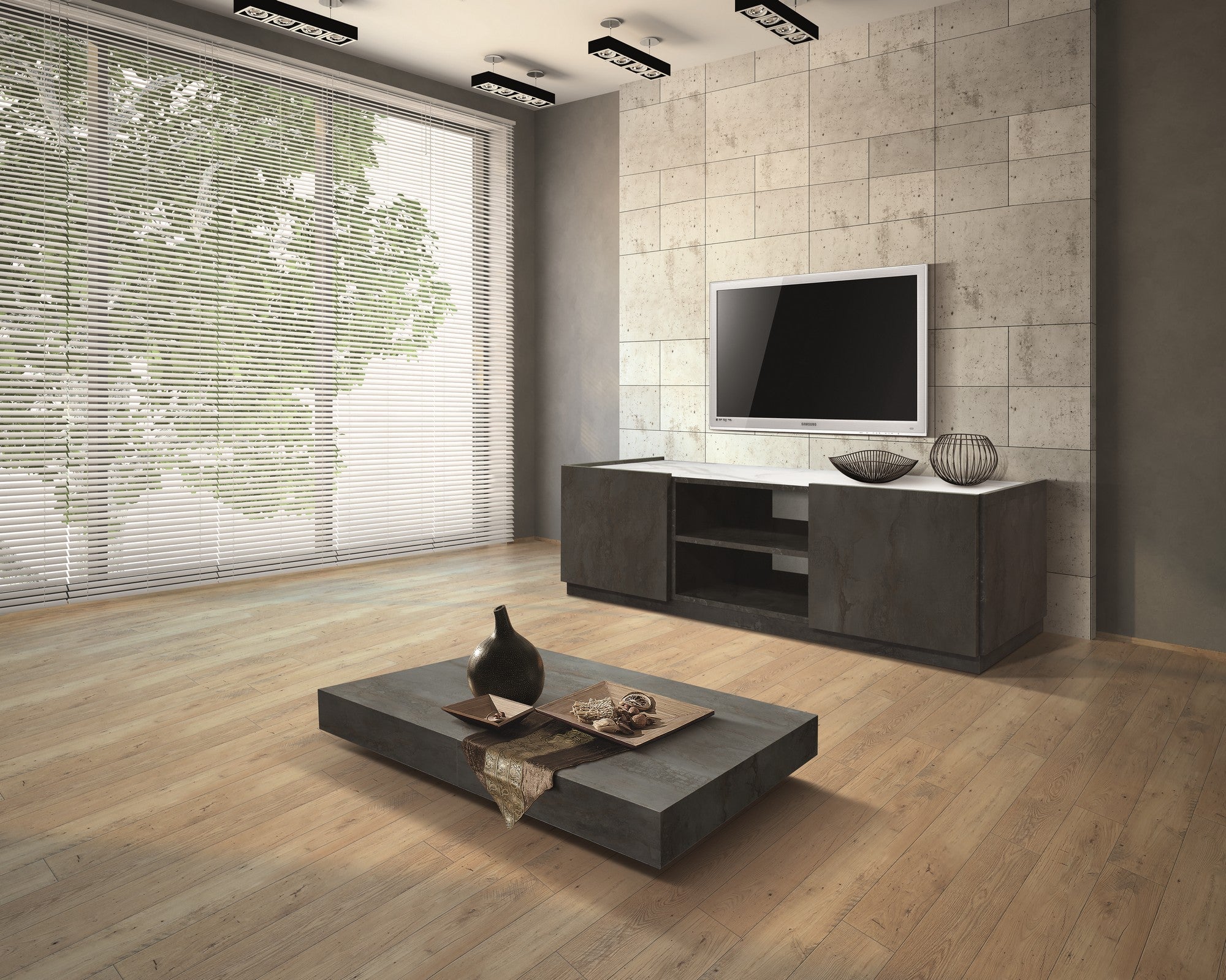 tavolino camogli in legno, finitura acciaio ossidato e metallo verniciato nero trasformabile in tavolo da pranzo 120×80 cm –...