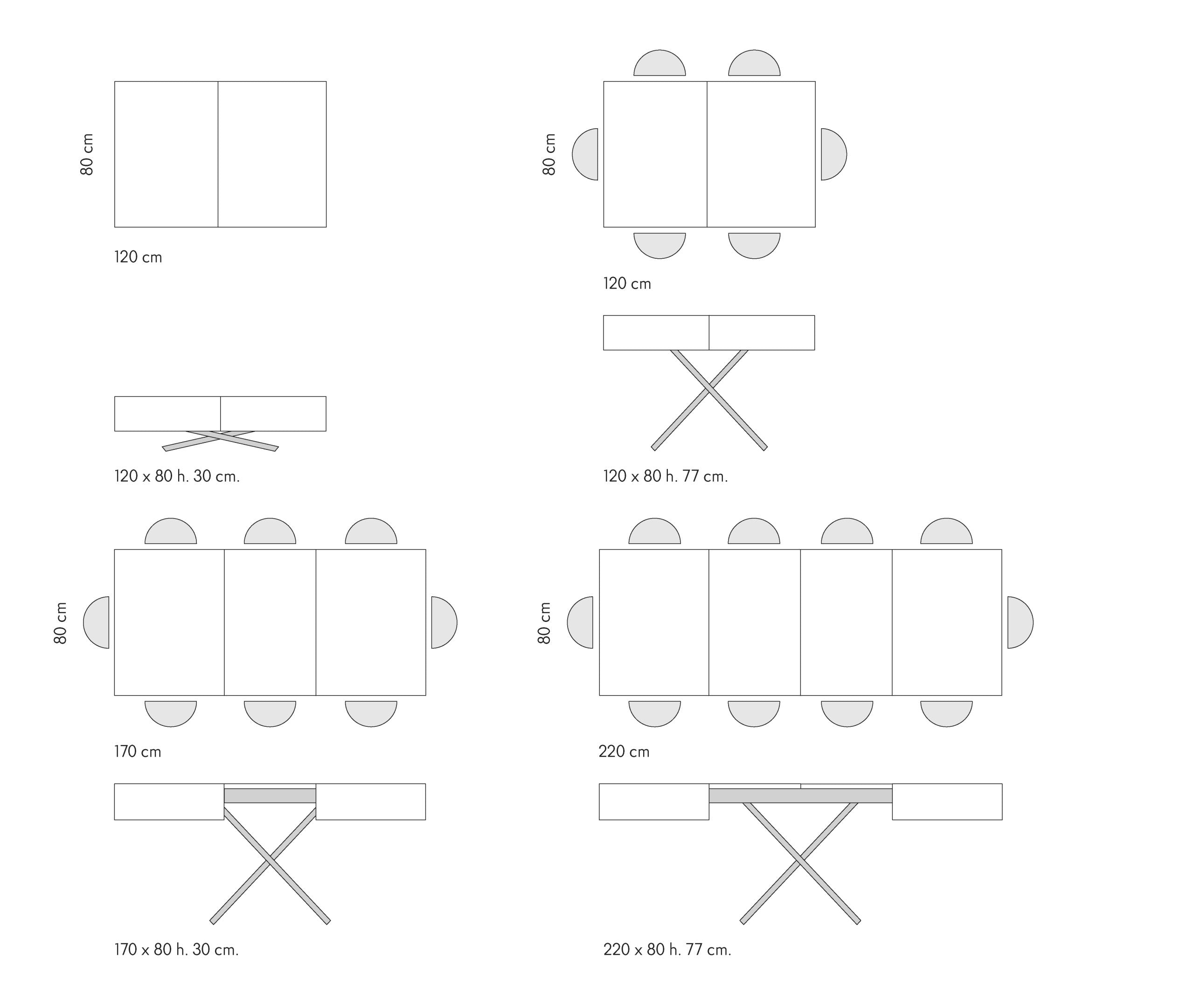 tavolino camogli in legno, finitura rovere rustico e metallo verniciato nero trasformabile in tavolo da pranzo 120×80 cm –...