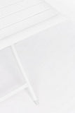tavolo elin pieghevole bianco 70×70 cm, ideale per barbecue, aperitivi o relax estivo