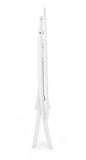 tavolo elin pieghevole bianco 110×70 cm, facile da pulire e da spostare all’occorrenza