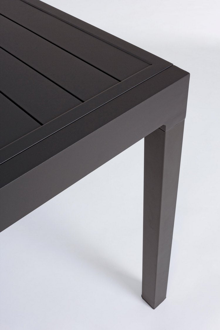 tavolo allungabile pelagius in alluminio antracite 83×80 cm – 166×80 cm, tavolo outdoor che unisce stile e praticità