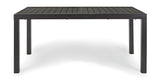 tavolo hilde allungabile antracite 160/240×90 cm, ideale per barbecue, aperitivi o relax estivo