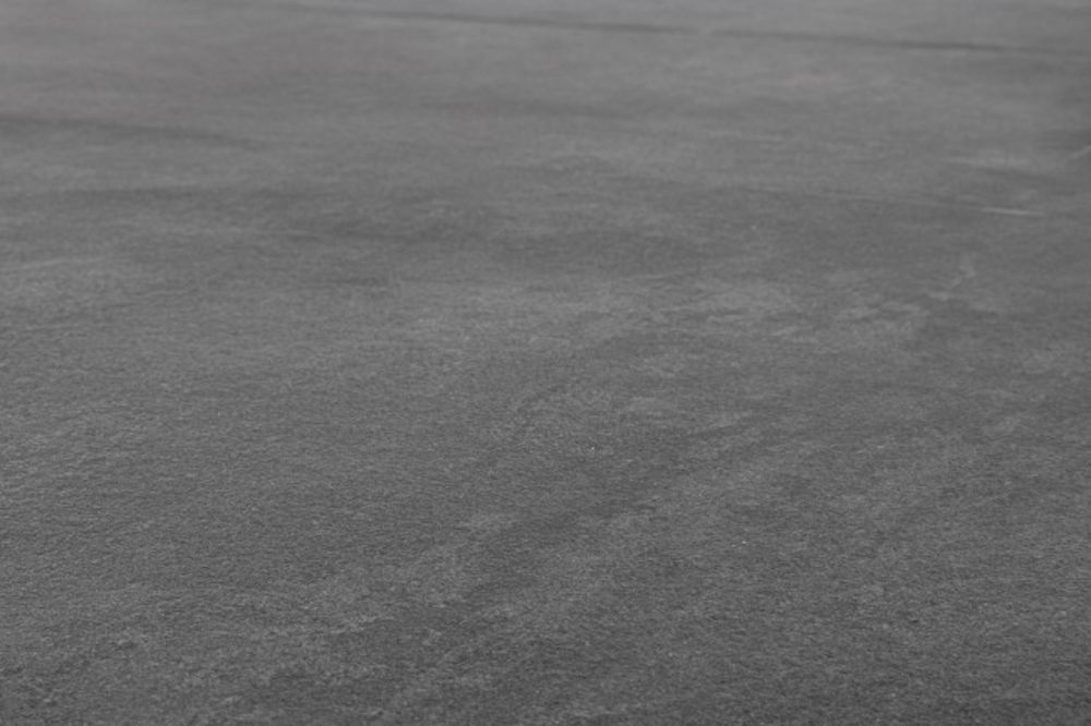 tavolo fisso mason in ceramica e struttura in alluminio antracite 220×100 cm, design resistente e dal look naturale