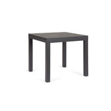 tavolo allungabile cliv effetto legno materico e struttura in alluminio antracite 80×80 cm – 160×80 cm, dettaglio dei...