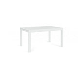 tavolo allungabile cliv effetto legno materico e struttura in alluminio bianco 135×90 cm – 270×90 cm, dettaglio dei...