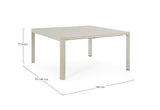 tavolo allungabile kiplin in alluminio tortora 149×97 cm – 149×149 cm, facile da pulire e da spostare all’occorrenza