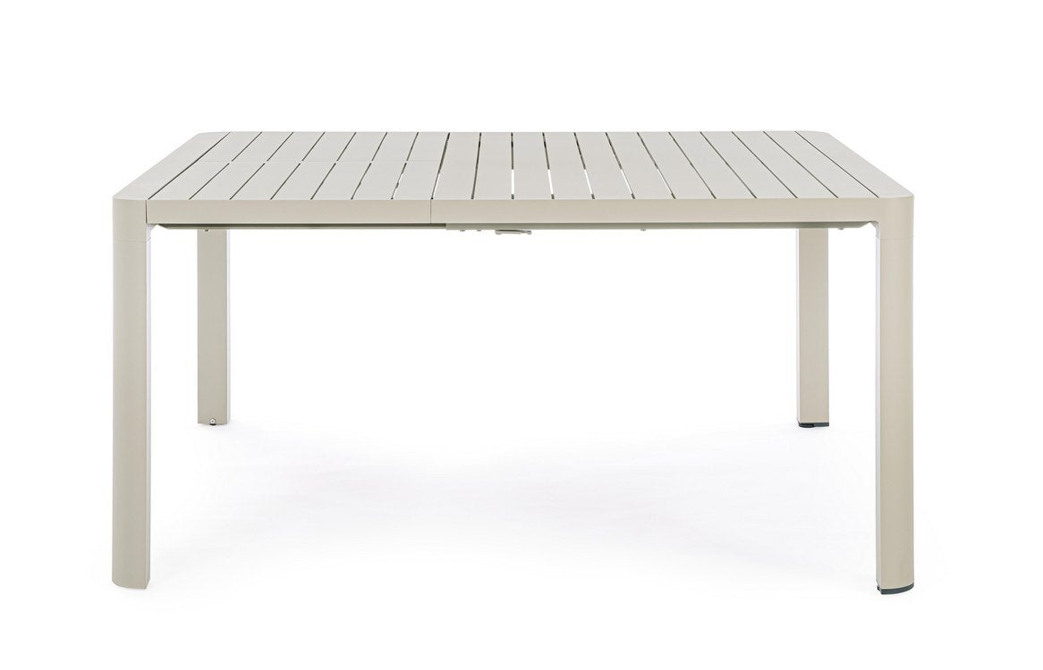 tavolo allungabile kiplin in alluminio tortora 149×97 cm – 149×149 cm, tavolo outdoor che unisce stile e praticità