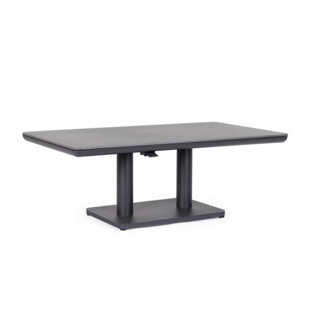 tavolo miguel in pietra naturale e struttura con altezza regolabile antracite 140x80x51 cm – 140x80x72 cm, dettaglio dei...
