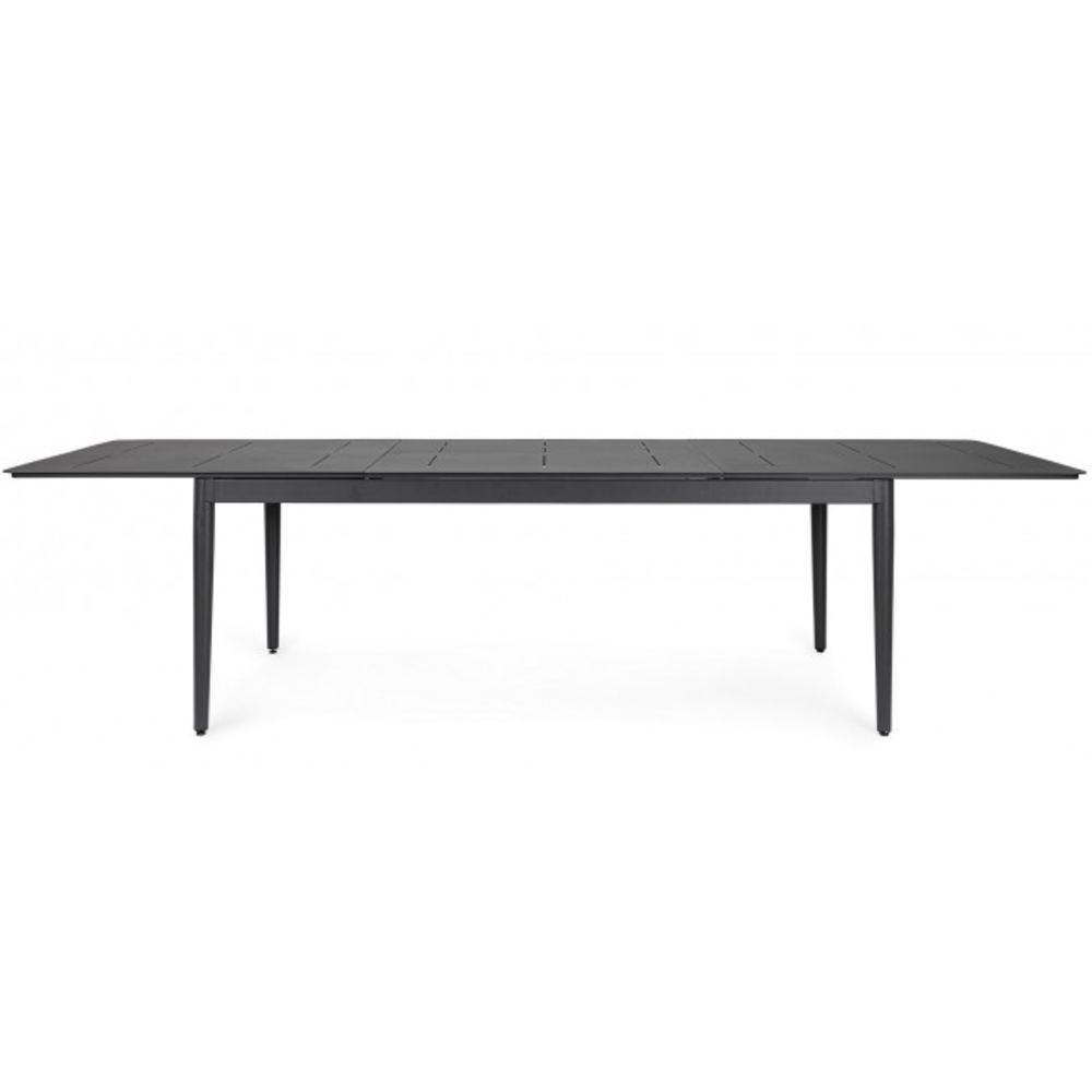 tavolo allungabile nebula in alluminio antracite 200×100 cm – 300×100 cm, ideale per barbecue, aperitivi o relax estivo