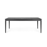 tavolo allungabile nebula in alluminio antracite 200×100 cm – 300×100 cm, design resistente e dal look naturale