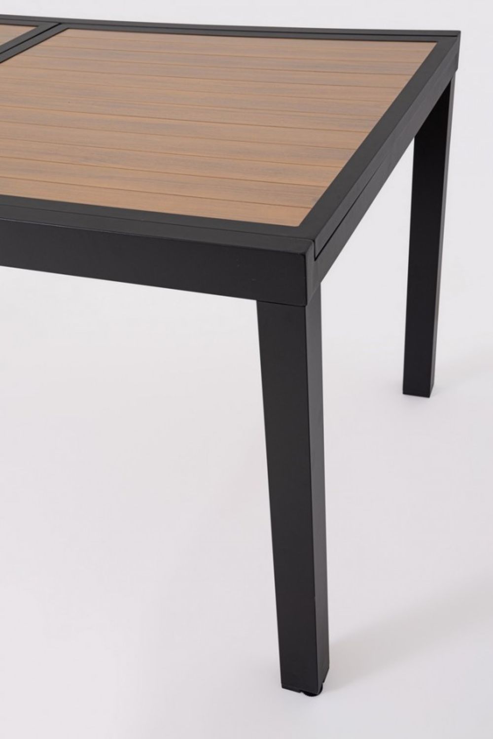 tavolo allungabile hilija effetto legno e struttura in alluminio antracite 160×90 cm – 240×90 cm, design resistente e dal...