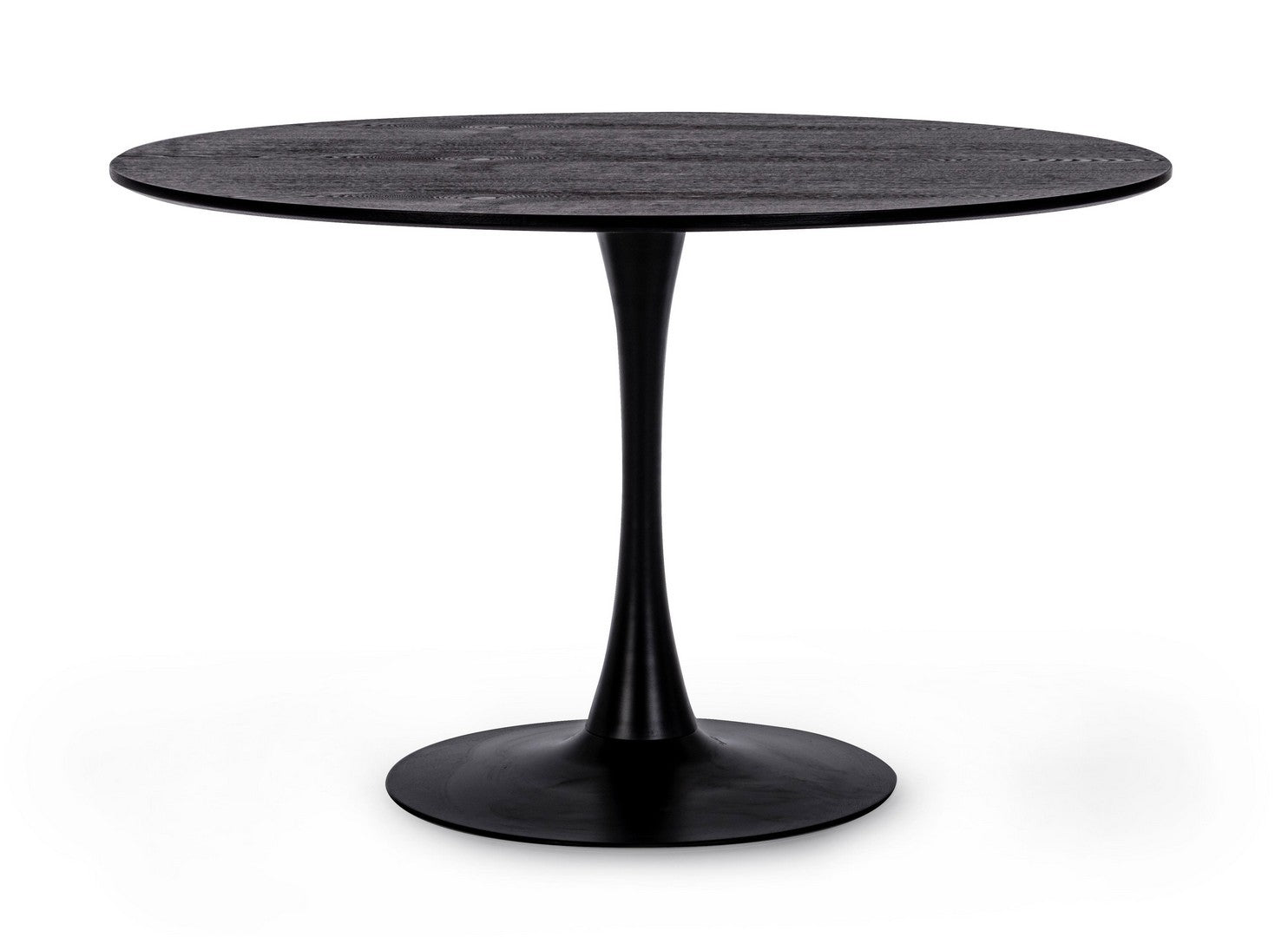 tavolo bloom nero tondo 120×75 cm, tavolo elegante adatto a sala da pranzo o cucina