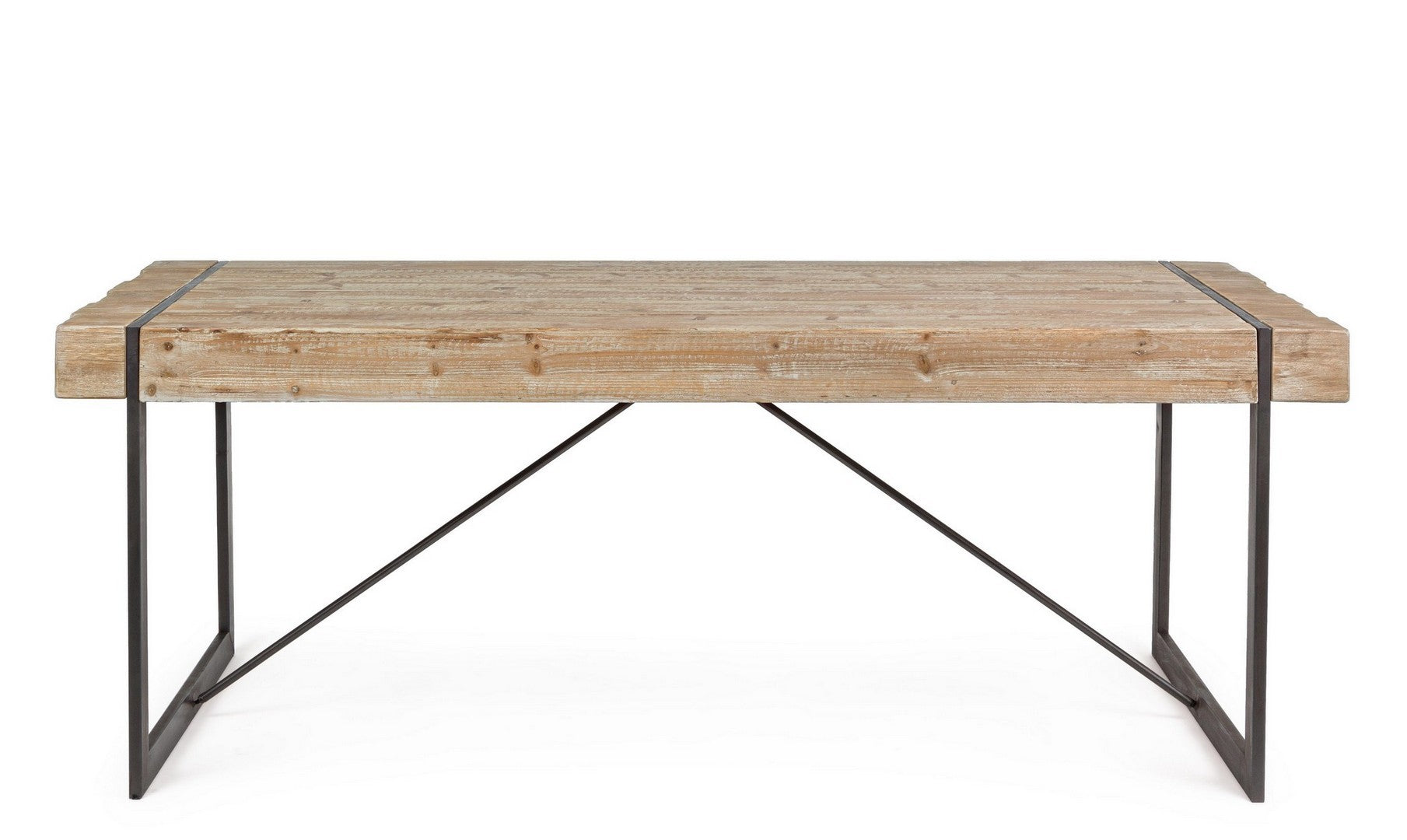 tavolo garrett 200×90 cm, vista ambientata con sedie abbinate