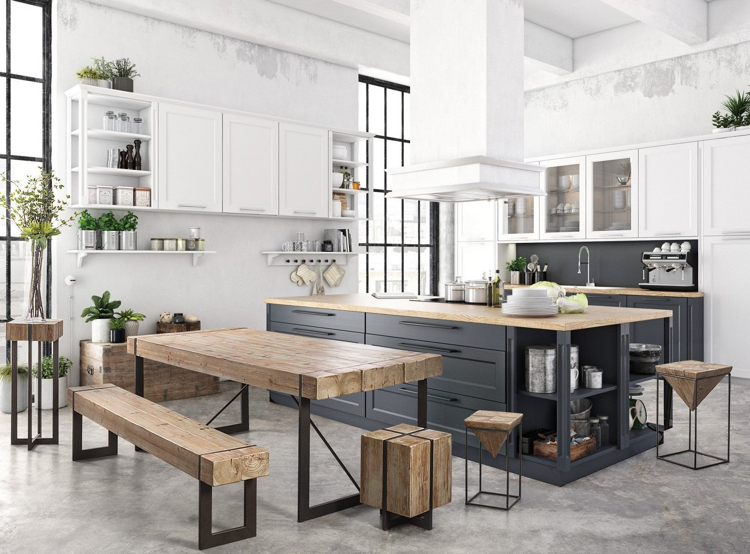 tavolo garrett 200×90 cm, superficie resistente e facile da pulire