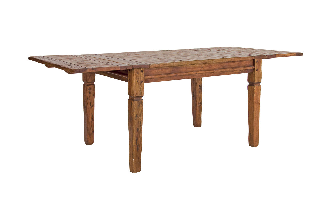 tavolo chateaux in legno di acacia con finitura rustica, allungabile 200 x 100 cm – 290 x 100 cm, dettaglio della struttura...