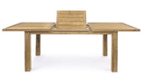 tavolo allungabile bounty in legno teak riciclato 160×95 – 220×95 cm, facile da pulire e da spostare all’occorrenza