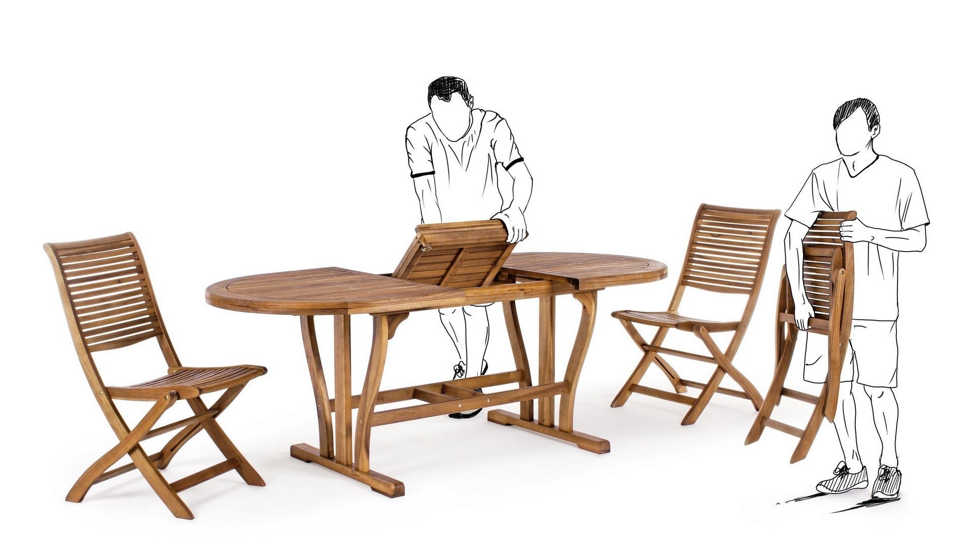 tavolo noemi ovale allungabile 150/200×90 cm, facile da pulire e da spostare all’occorrenza