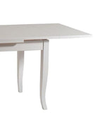 tavolo santa croce in legno bianco allungabile 120×80 cm – 200×80 cm, design moderno per ambienti contemporanei