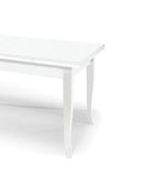 tavolo santa croce in legno bianco allungabile 140×80 cm – 220×80 cm, dettaglio della struttura in legno o metallo