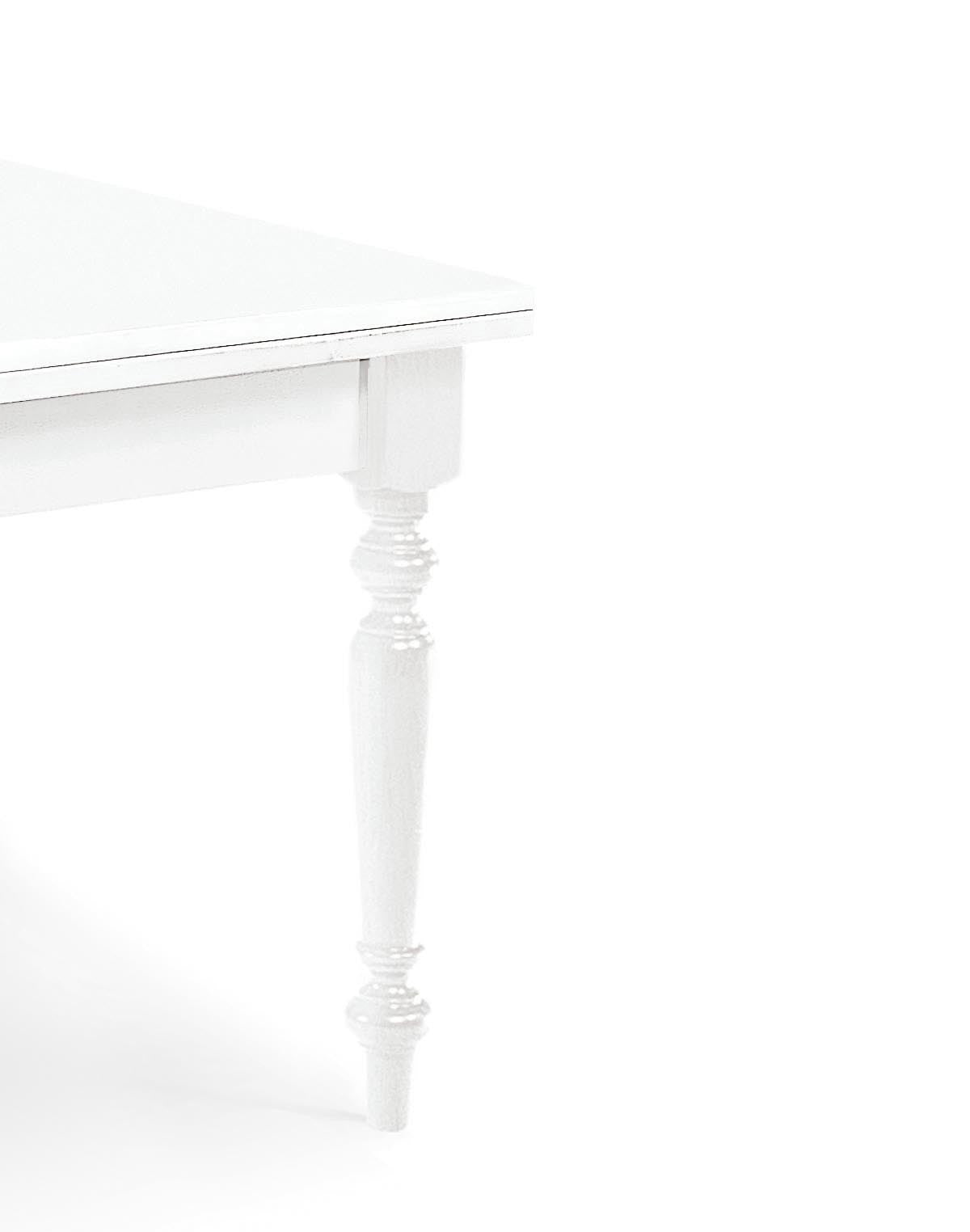 tavolo ardenza allungabile 160×85 cm – 240×85 cm, vista ambientata con sedie abbinate