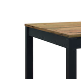 tavolo tropea in legno, finitura rovere rustico e metallo verniciato antracite, allungabile 110×70 cm – 160×70 cm, dettaglio...