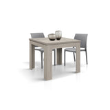 tavolo lipari finitura olmo perla allungabile a libro 90×90 cm – 180×90 cm, tavolo elegante adatto a sala da pranzo o cucina