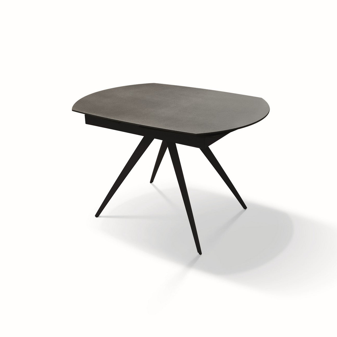 tavolo lavezzi grigio grafite 120×90 – 180×90 cm, tavolo elegante adatto a sala da pranzo o cucina