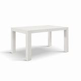 tavolo marzamemi in legno, finitura bianco frassinato, allungabile 160×90 cm – 240×90 cm, tavolo elegante adatto a sala da...