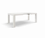 tavolo marzamemi in legno, finitura bianco frassinato, allungabile 160×90 cm – 240×90 cm, dettaglio della struttura in legno...
