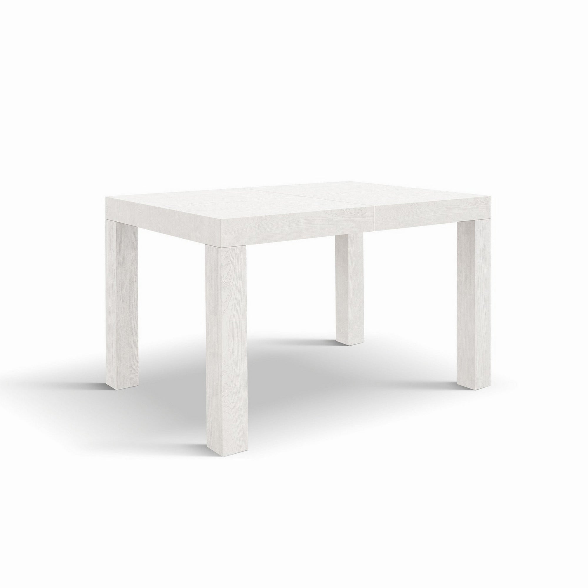 tavolo barolo in legno, finitura bianco frassinato, allungabile 120×80 cm – 200×80 cm, tavolo elegante adatto a sala da...