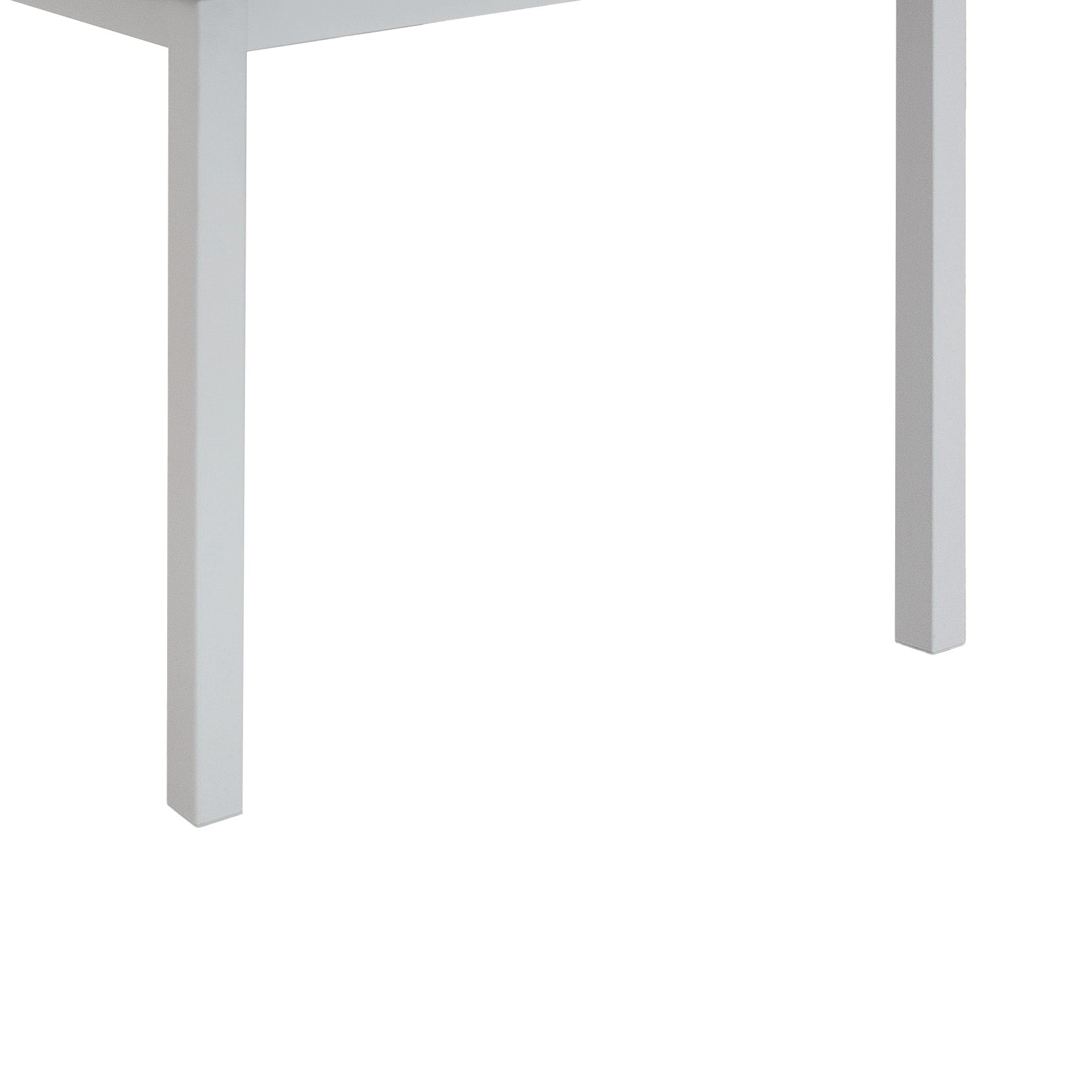 tavolo ravenna in legno finitura rovere rustico e struttura in metallo bianco 80×80 cm, design moderno per ambienti...