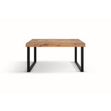 tavolo cinquale in legno, finitura rovere rustico con gambe in metallo antracite, allungabile 140×90 cm – 220×90 cm, tavolo...