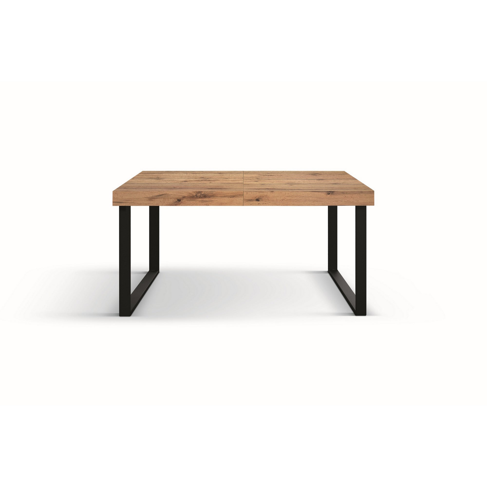 tavolo cinquale in legno, finitura rovere rustico con gambe in metallo antracite, allungabile 160×90 cm – 240×90 cm, tavolo...