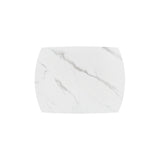 tavolo bonifacio in ceramica bianco statuario e base in metallo verniciato nero, allungabile 120×88 cm – 180×88 cm, ideale...