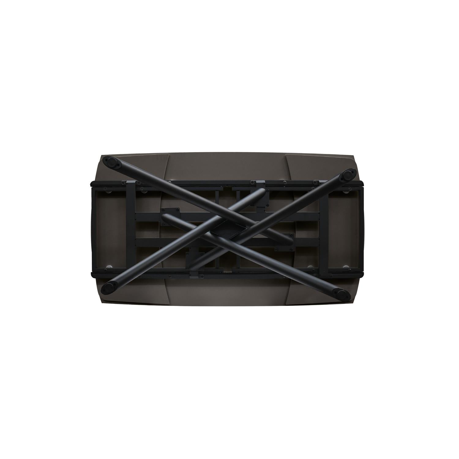 tavolo bonifacio in ceramica nero sahara e base in metallo verniciato nero, allungabile 140×90 cm – 200×90 cm, arredo...