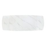 tavolo bonifacio in ceramica bianco statuario e base in metallo verniciato nero, allungabile 160×90 cm – 240×90 cm, perfetto...