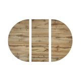 tavolo rotondo pola in legno, finitura rovere rustico e gambe incrociate in metallo nero, allungabile ø100xh75 cm –...