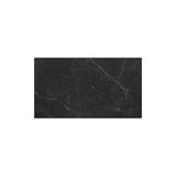 tavolo calvi in ceramica, effetto marmo nero e base in metallo verniciato nero, allungabile 160×90 cm-240×90 cm, superficie...